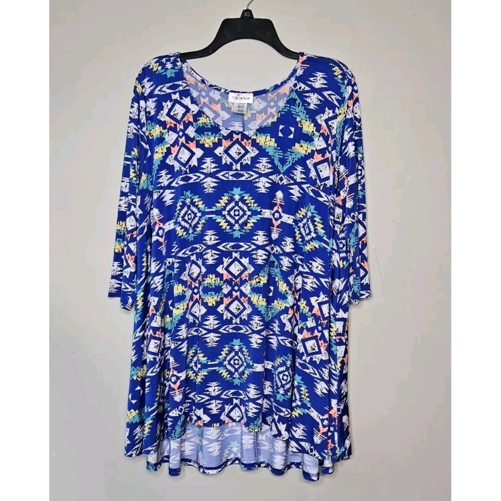 ๐The Zig Zag Stripe Shirt Xl Blue Multicolor ๐ฉท